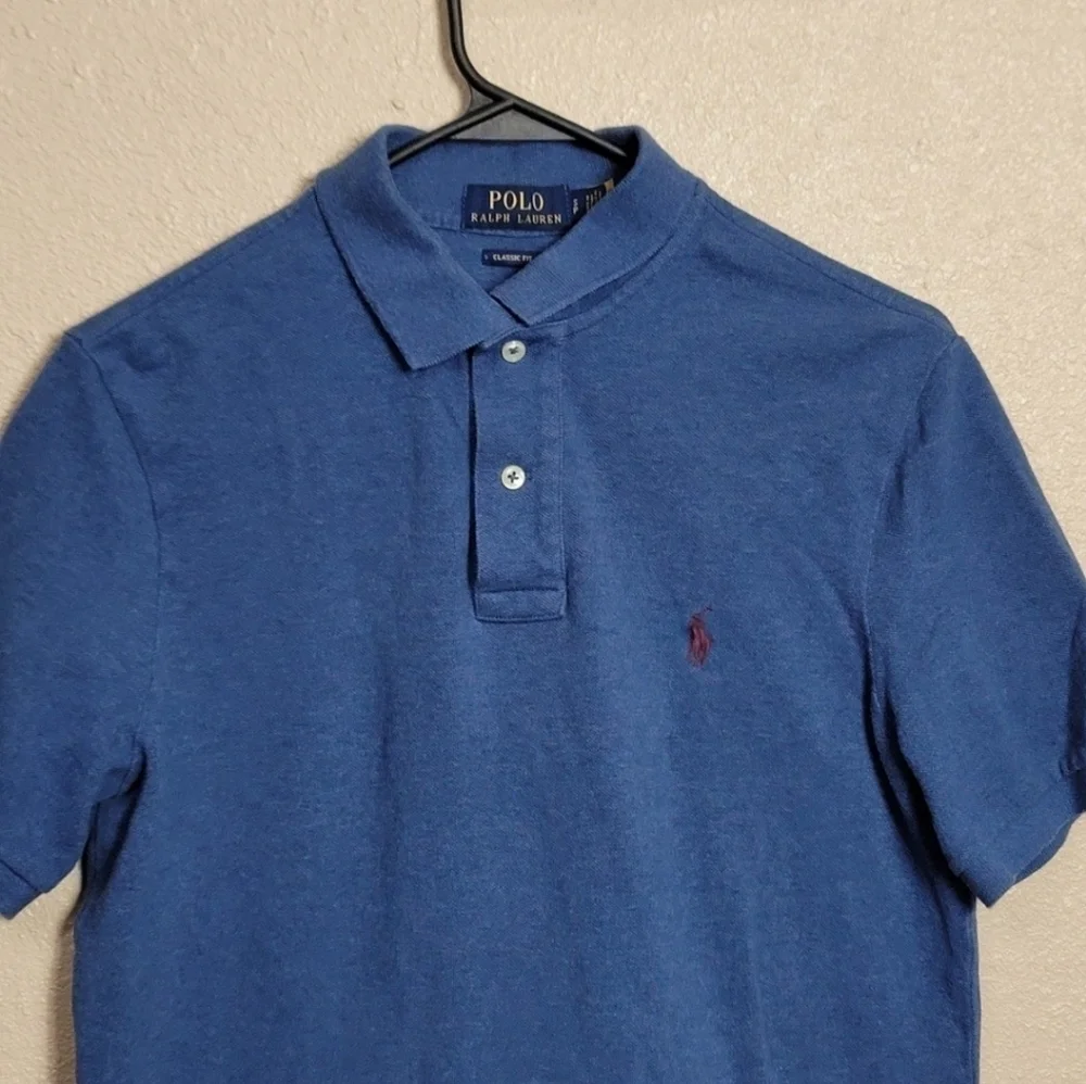 Ralph Lauren Tee Shirt Youth Cotton Shorts Sleeve Size 12 Blue